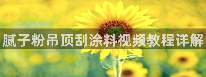 爱游戏全站app官网登录：腻子粉吊顶刮涂
